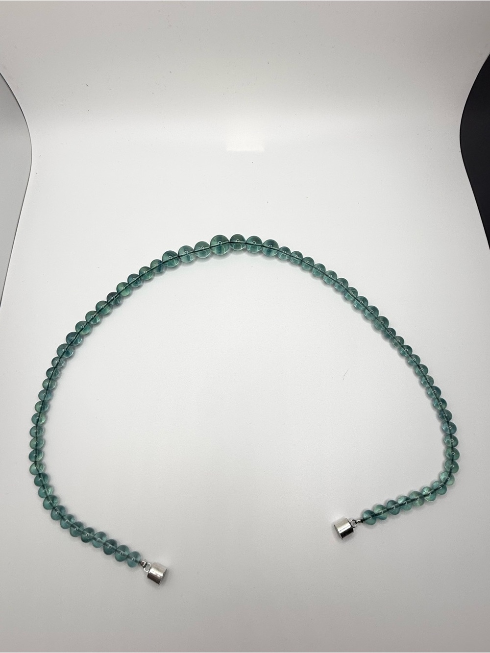 Jay King Aqua Glass Bead Magnetic Clasp Necklace - Picture 2 of 2